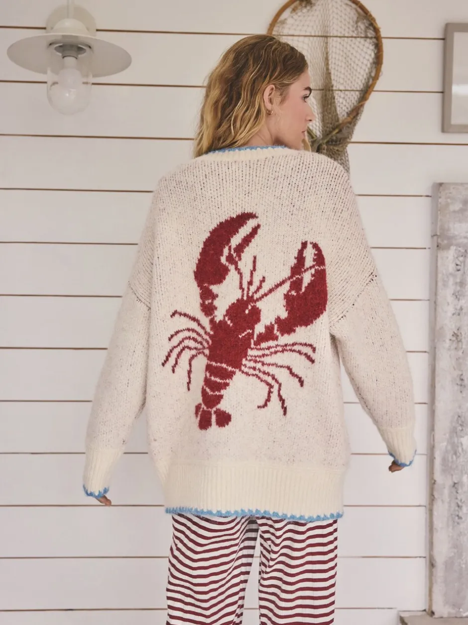 Gebreide Kleding|Next Moutkleurig - Lobster Button Cardigan