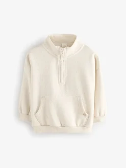 Truien En Breisels|Sets En Outfits*Next Moutkleurig - Sweatshirt met kwartrits (3mnd -7jr)