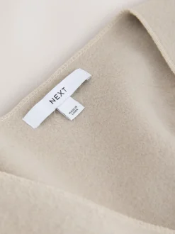 Jassen En Jacks|Next - Wrap Front Cape Poncho Moutkleurig