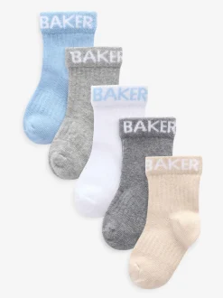 Sokken|Baker by Ted Baker - babysokken verpakking van 5 Multi