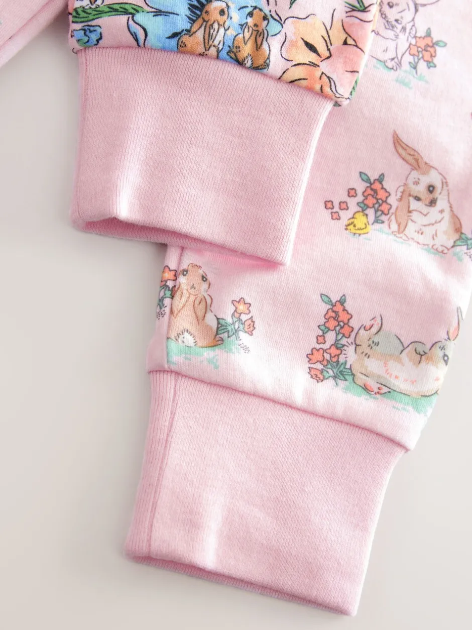 Nachtkleding En Pyjama's|Pyjama's|Next Multi - Cath Kidston Bunny Snuggle 100% katoenen pyjama's verpakking van 2
