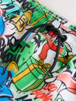 Badkleding|Next Multi - Christmas Swim Shorts (3-16yrs)