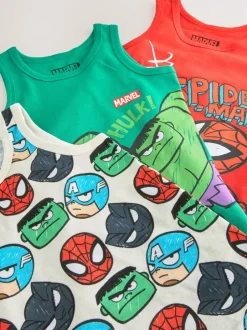 Rompertjes En Hemdjes|Ondergoed|Next Multi - Marvel 100% katoenen vests 3 pack (1,5-12jaar)