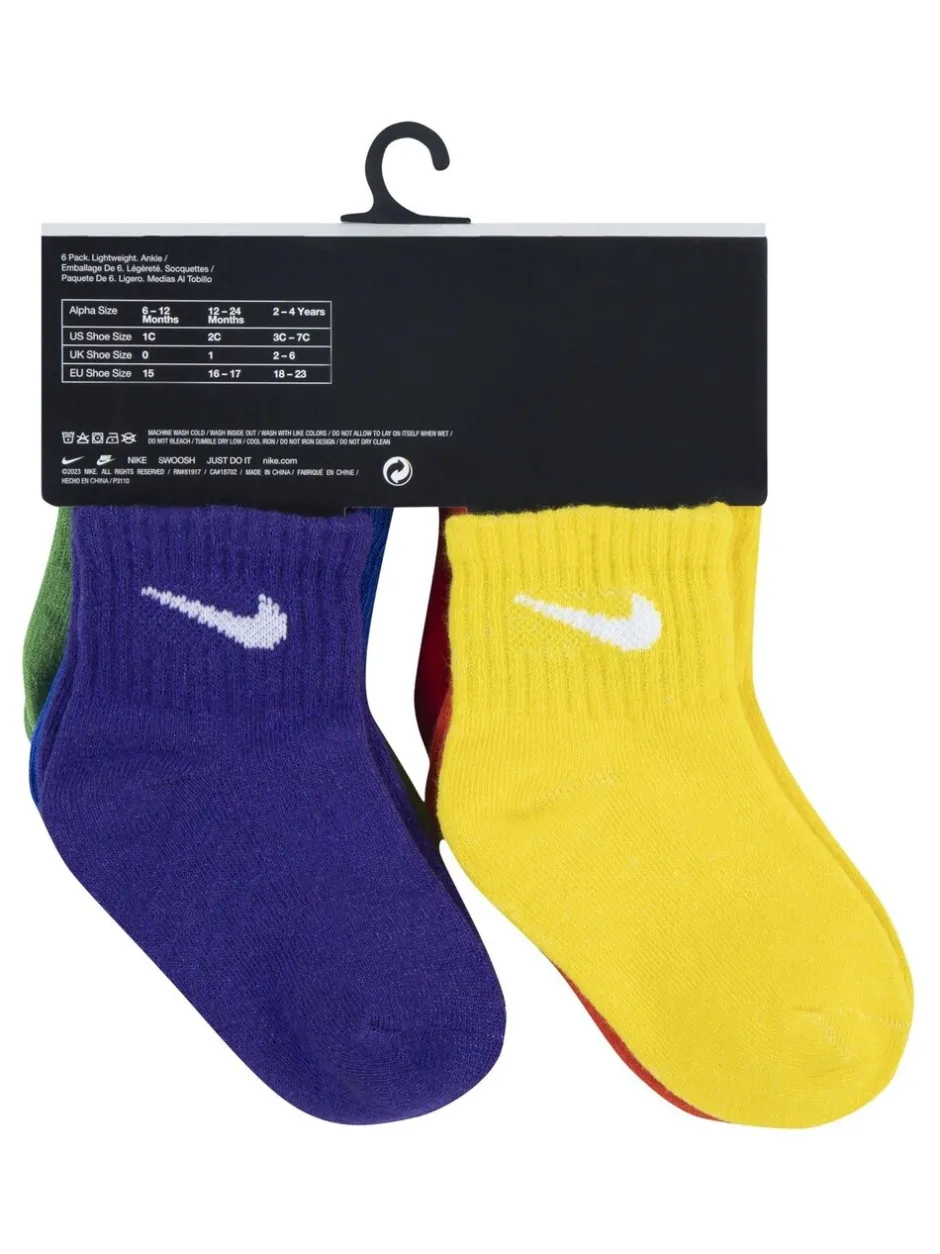 Sokken|Nike - Infant Swoosh set van 6 paar sokken Multi