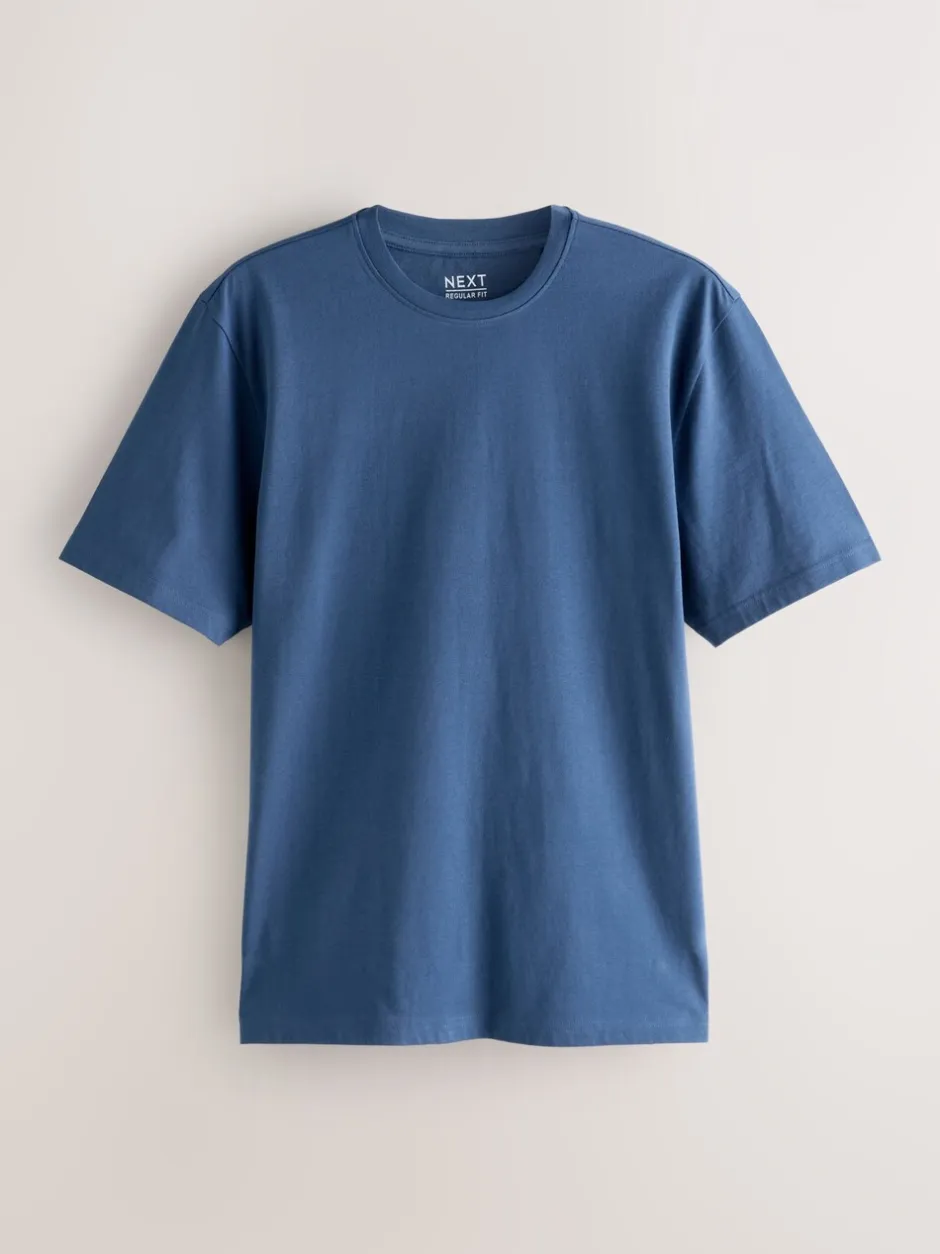 T-Shirts En Hemden|Next Multi - Normale Pasvorm - Essential katoenen T-shirts verpakking van 6