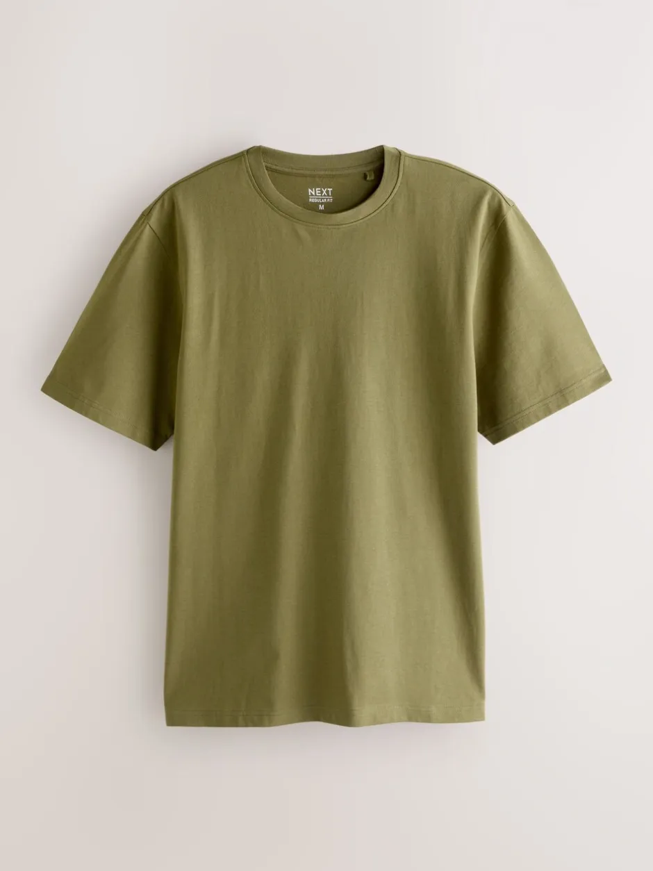 T-Shirts En Hemden|Next Multi - Normale Pasvorm - Essential katoenen T-shirts verpakking van 6