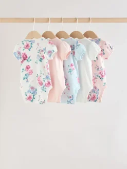 Rompertjes En Hemdjes*Next Multi - Set van 5 babyrompertjes met korte mouwen