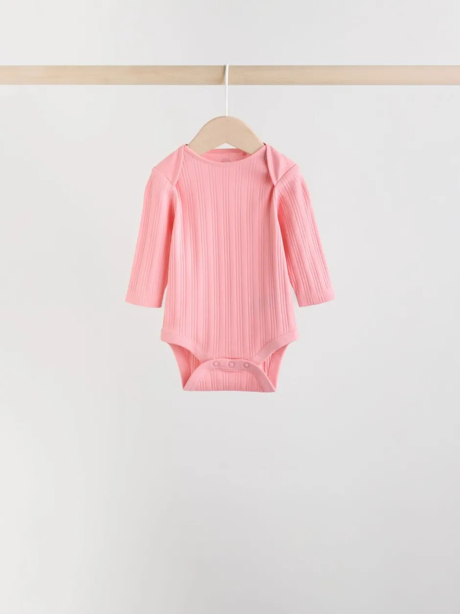 Rompertjes En Hemdjes|Next Multi - Set van 5 babyrompertjes met lange mouwen