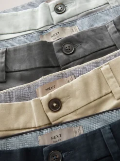 Shorts|Next - Slim Fit - Set van 4 chinoshorts met stretch Multi