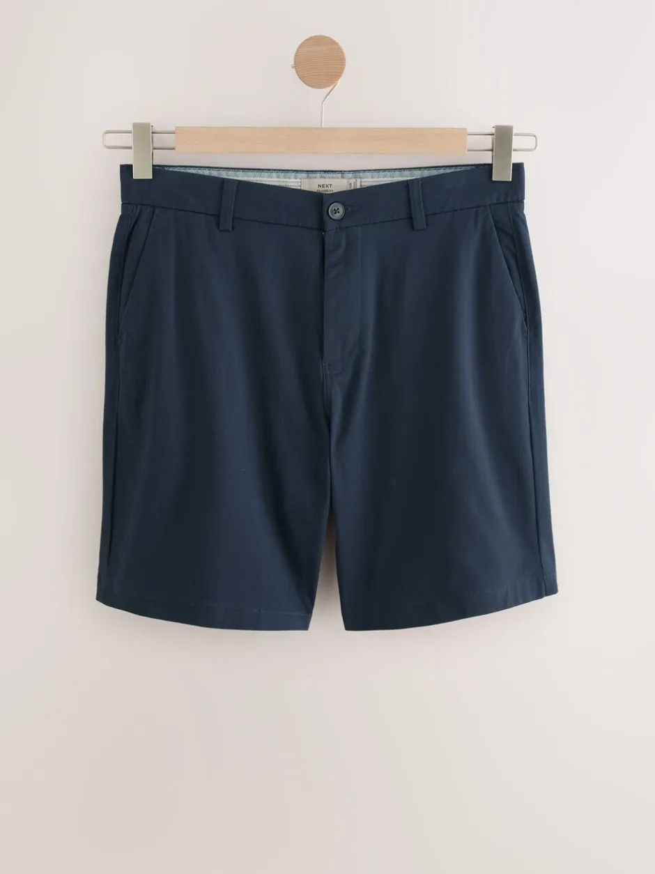Shorts*Next Multi - Strakke Pasvorm - Set van 4 chinoshorts met stretch