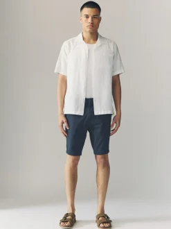 Shorts*Next Multi - Strakke Pasvorm - Set van 4 chinoshorts met stretch