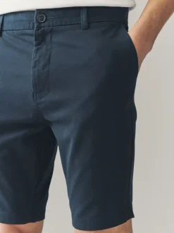 Shorts*Next Multi - Strakke Pasvorm - Set van 4 chinoshorts met stretch