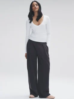 Tops En T-Shirts*The Set - 5 Pack Long Sleeve V-Neck Ribbed T-Shirts Multi