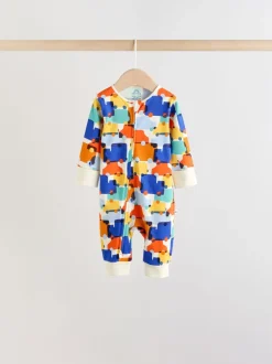 Babypakjes En Babypyjama's*Next Multi - Two Way Zip Baby Sleepsuit 5 Pack (0mths-3yrs)