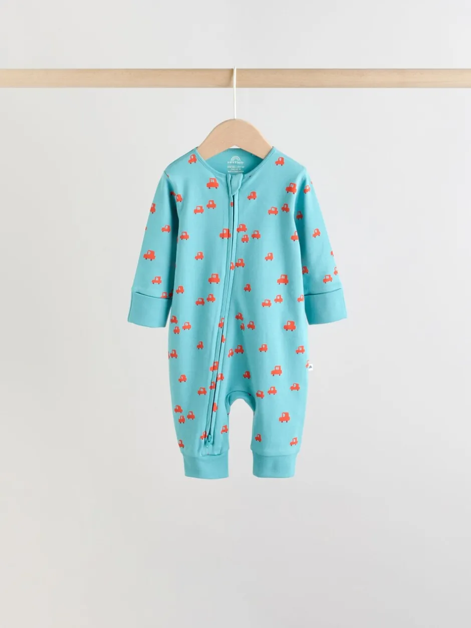 Babypakjes En Babypyjama's*Next Multi - Two Way Zip Baby Sleepsuit 5 Pack (0mths-3yrs)