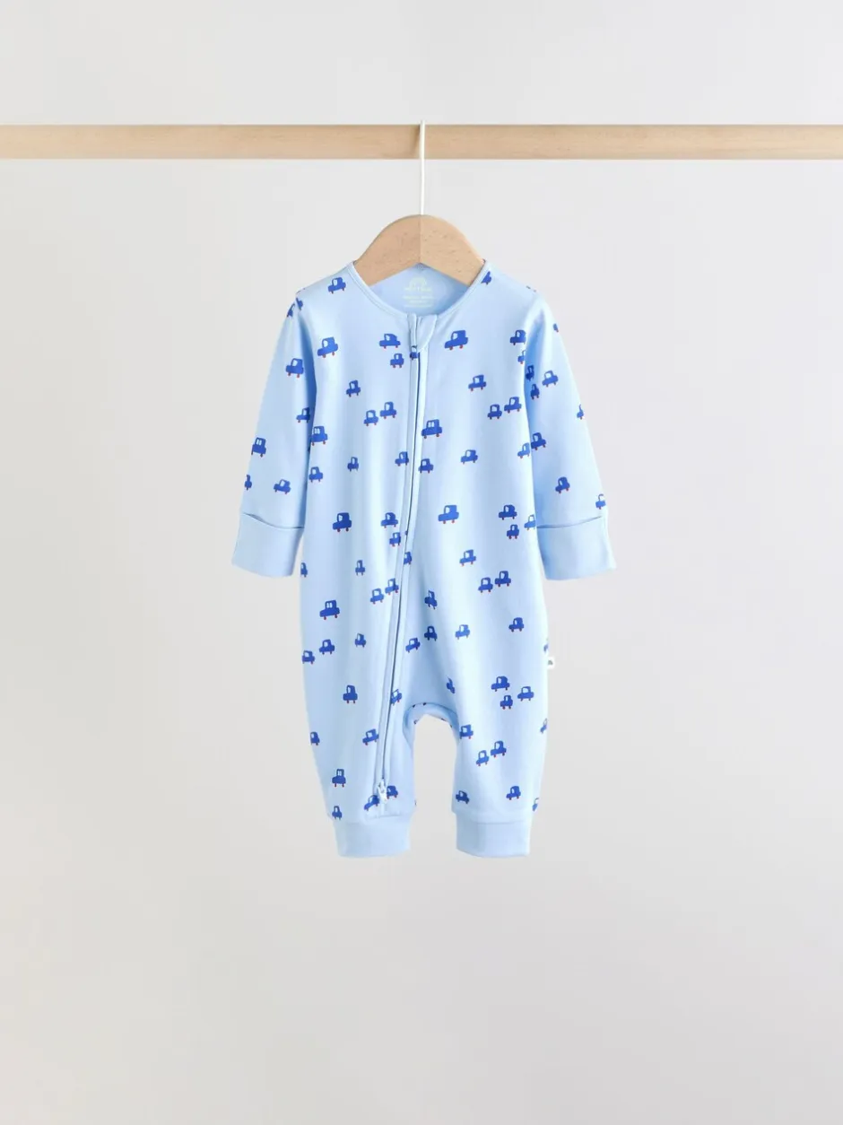 Babypakjes En Babypyjama's*Next Multi - Two Way Zip Baby Sleepsuit 5 Pack (0mths-3yrs)
