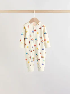 Babypakjes En Babypyjama's*Next Multi - Two Way Zip Baby Sleepsuit 5 Pack (0mths-3yrs)