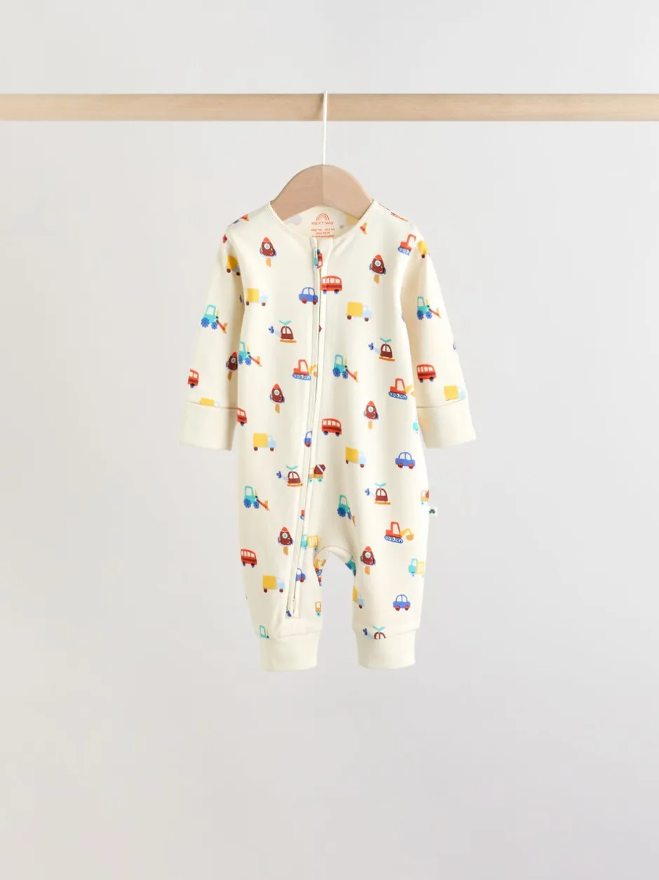 Babypakjes En Babypyjama's*Next Multi - Two Way Zip Baby Sleepsuit 5 Pack (0mths-3yrs)