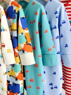 Babypakjes En Babypyjama's*Next Multi - Two Way Zip Baby Sleepsuit 5 Pack (0mths-3yrs)