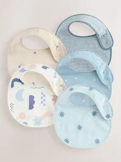Slabbetjes*Next Multi - Verpakking met 5 babyslabbetjes