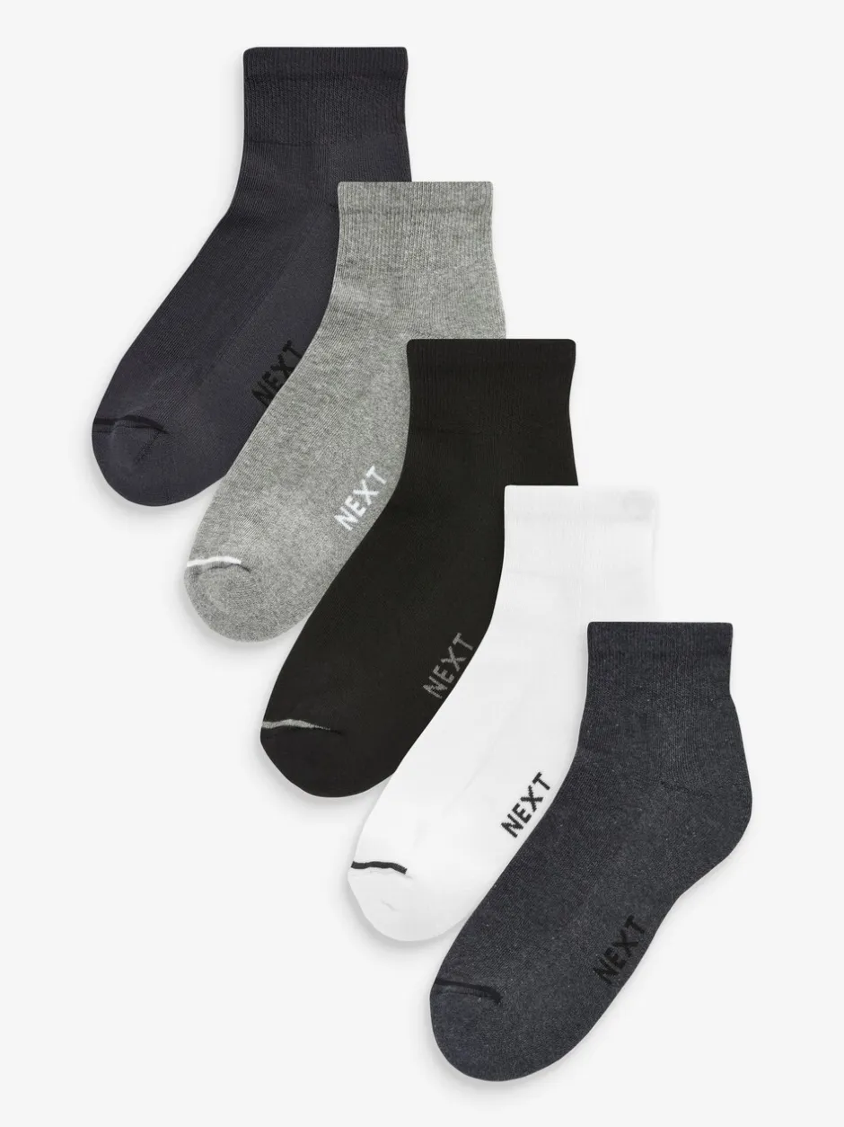Sokken|Sokken|Next - Verpakking van 5 - Halfhoge sneakersokken met demping Multi