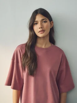 Tops En T-Shirts|Next Multi - Verpakking van 5 100% katoenen boxy T-shirts met korte mouwen