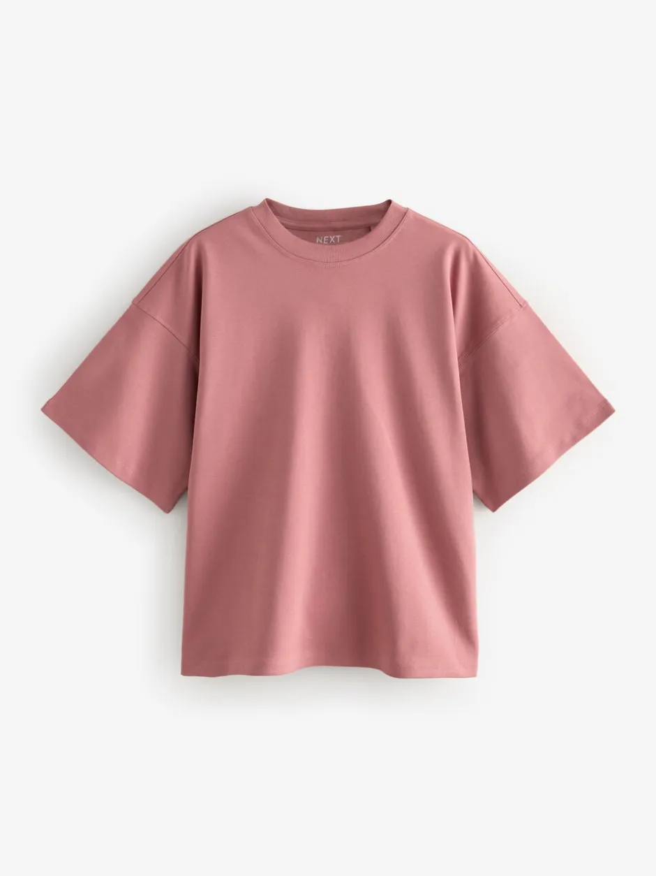 Tops En T-Shirts|Next Multi - Verpakking van 5 100% katoenen boxy T-shirts met korte mouwen