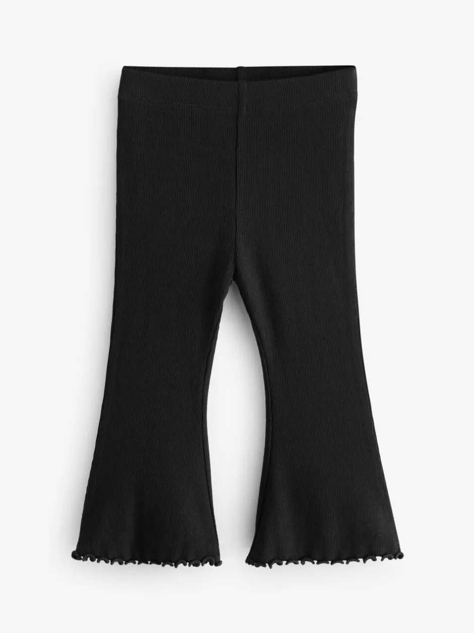Broeken En Leggings|Next Multi - Verpakking van 5 geribbelde flare leggings (3mnd -7jr)