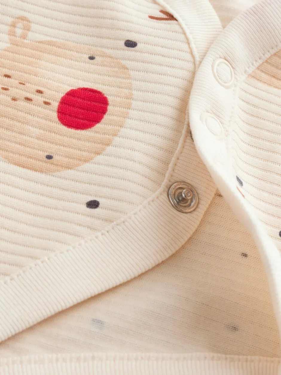 Rompertjes En Hemdjes*Next Multi - Verpakking van 3 Kerstmis Baby Bodysuits