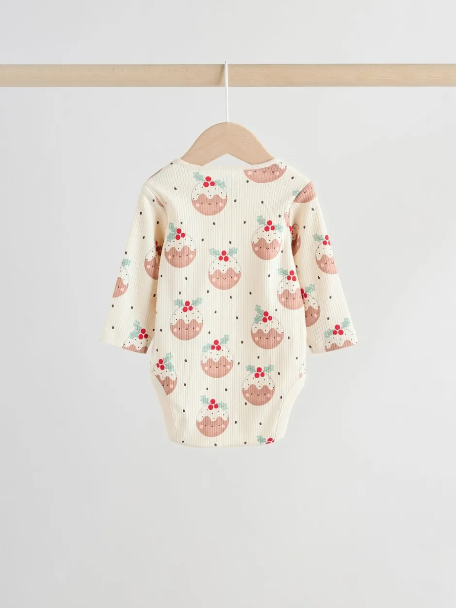 Rompertjes En Hemdjes*Next Multi - Verpakking van 3 Kerstmis Baby Bodysuits