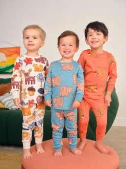 Multipacks|Nachtkleding En Pyjama's|Next - Verpakking van 3 knusse pyjama's (9 mnd-8 jr) Multi