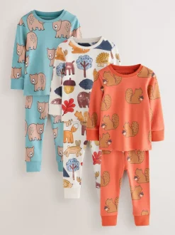 Multipacks|Nachtkleding En Pyjama's|Next - Verpakking van 3 knusse pyjama's (9 mnd-8 jr) Multi