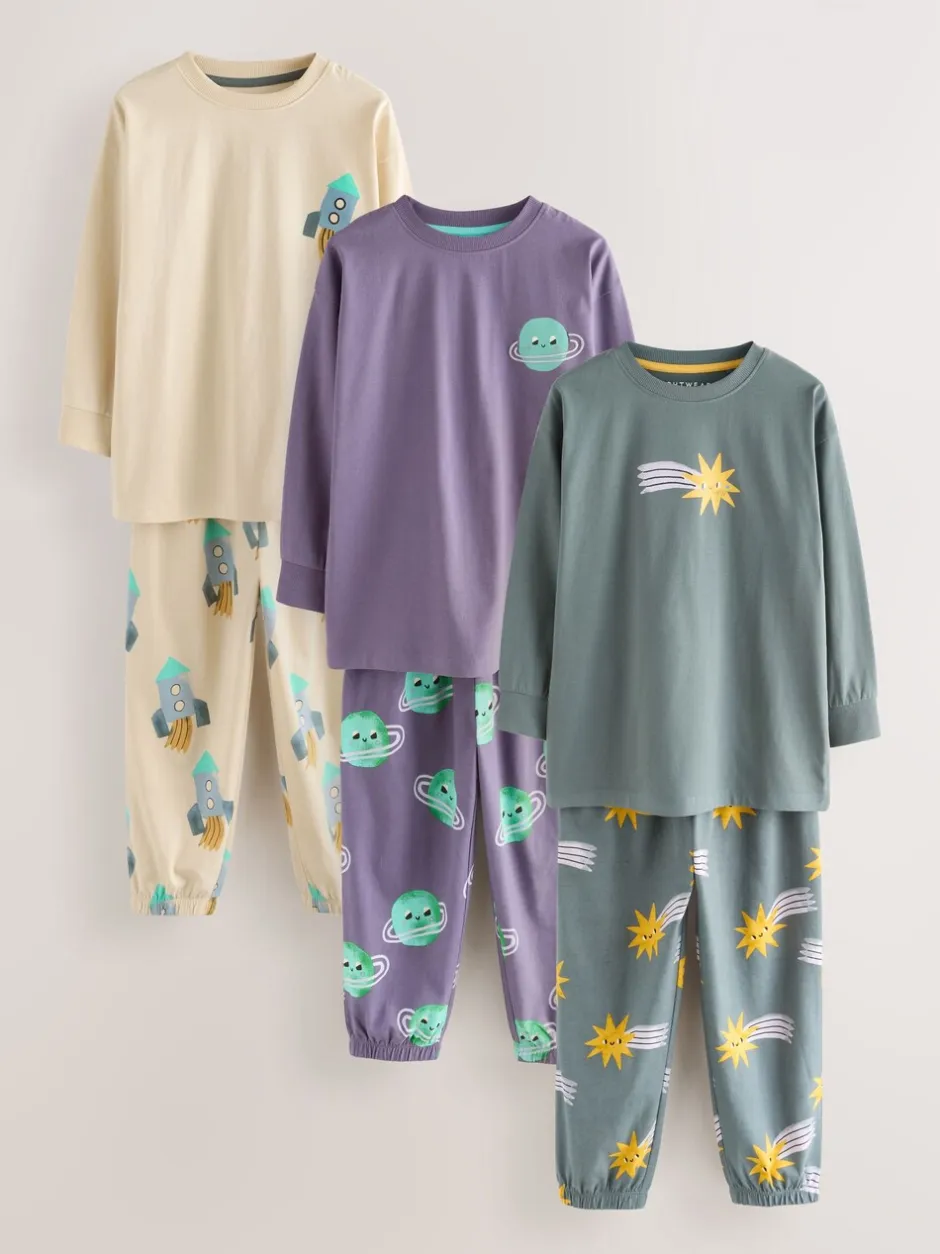 Pyjama's*Next Multi - Verpakking van 3 oversized pyjama's 3 (9mnd -10jr)