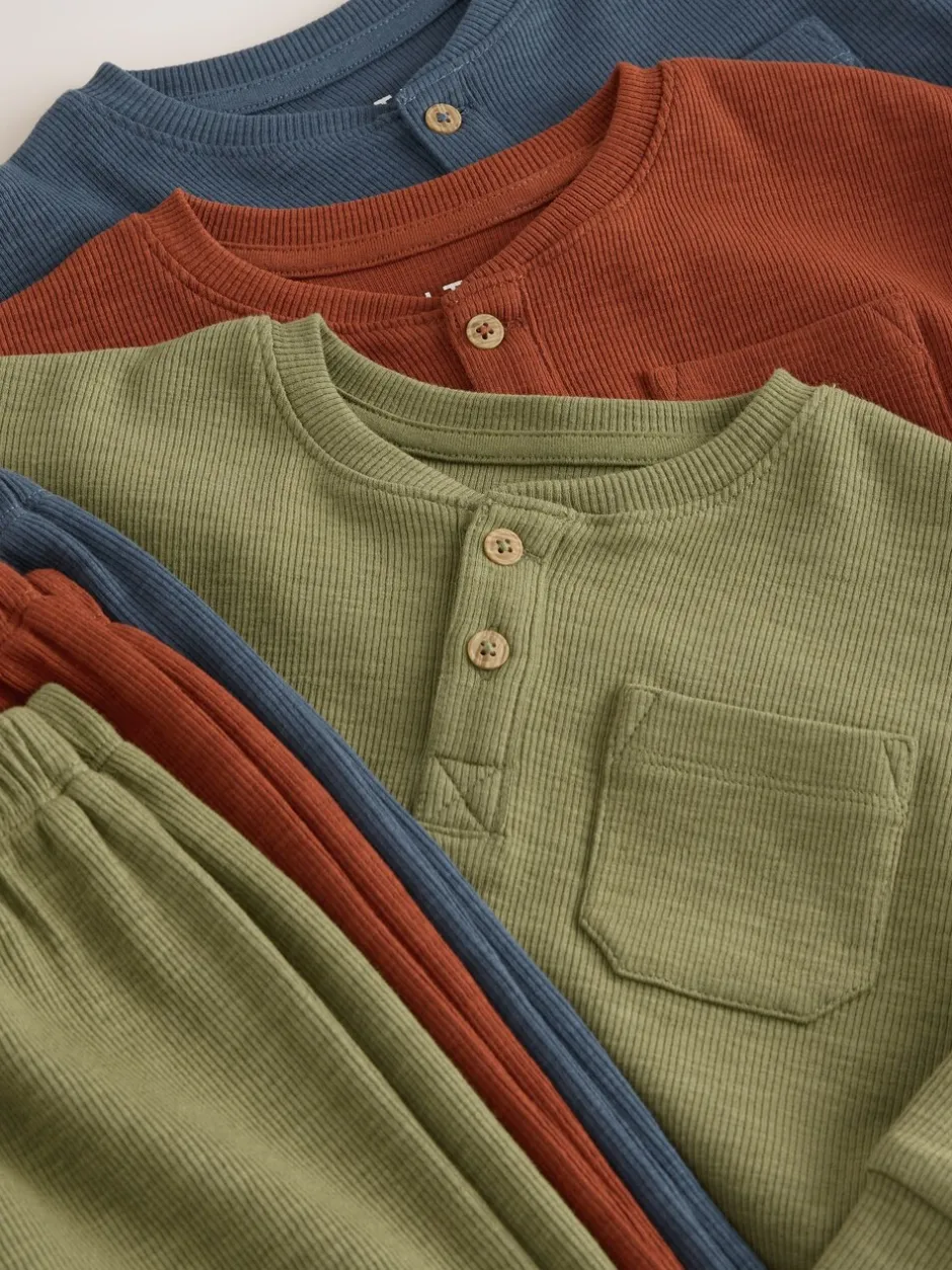 Pyjama's|Next - Verpakking van 3 relaxed fit pyjama's (9mnd-12jr) Multi
