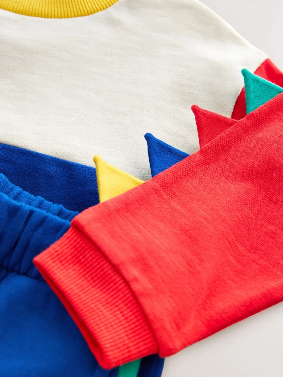 Tops|Sets En Combisets*Next - Set van zacht T-shirt met lange mouwen en joggingbroek (3mnd-7jr) Multi Dinostekels