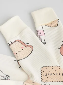 Multipacks|Babypakjes En Babypyjama's*Next Multi Food Karakter - Verpakking van 3 babyslaappakjes met tweewegrits (0 mnd - 3 jr)