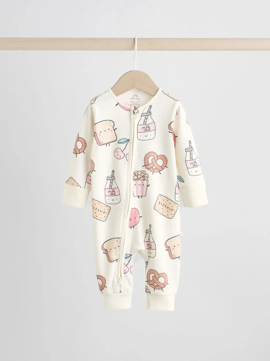Multipacks|Babypakjes En Babypyjama's*Next Multi Food Karakter - Verpakking van 3 babyslaappakjes met tweewegrits (0 mnd - 3 jr)