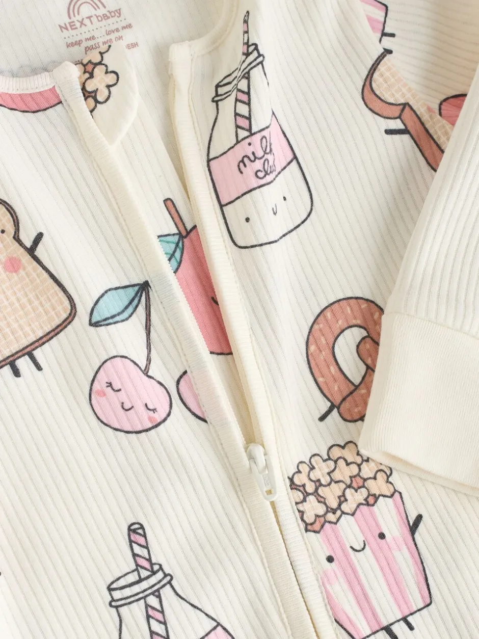 Multipacks|Babypakjes En Babypyjama's*Next Multi Food Karakter - Verpakking van 3 babyslaappakjes met tweewegrits (0 mnd - 3 jr)