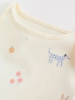 Rompertjes En Hemdjes|Next Multi Pastel Character - 7 Babyrompertjes met korte mouwen