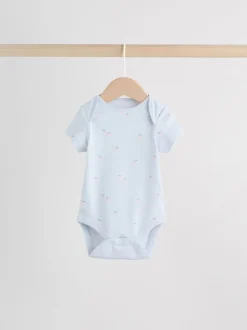Rompertjes En Hemdjes|Next Multi Pastel Character - 7 Babyrompertjes met korte mouwen