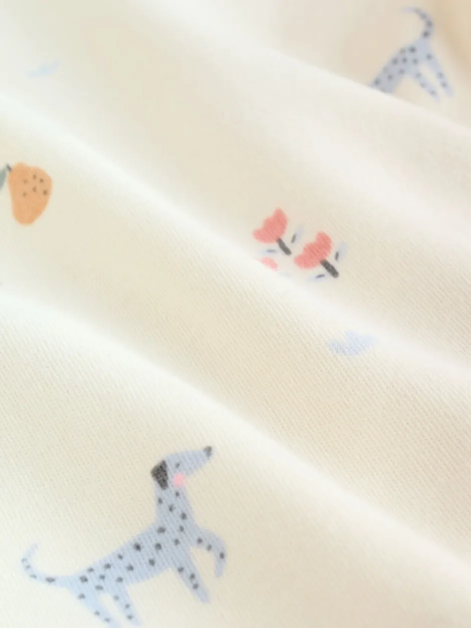 Rompertjes En Hemdjes|Next Multi Pastel Character - Set van 5 babyrompertjes met lange mouwen