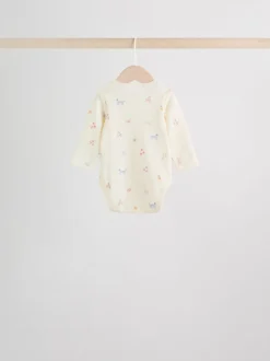 Rompertjes En Hemdjes|Next Multi Pastel Character - Set van 5 babyrompertjes met lange mouwen