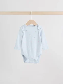 Rompertjes En Hemdjes|Next Multi Pastel Character - Set van 5 babyrompertjes met lange mouwen