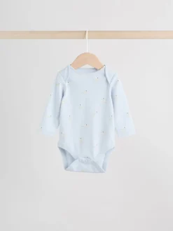 Rompertjes En Hemdjes|Next Multi Pastel Character - Set van 5 babyrompertjes met lange mouwen