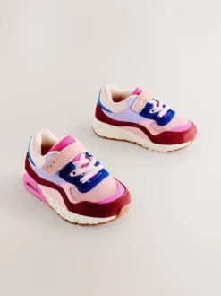Sneakers|Next - Sneakers met dikke zool en elastische veters Multi roze