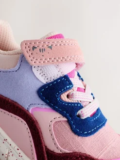 Sneakers|Next - Sneakers met dikke zool en elastische veters Multi roze
