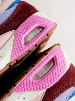 Sneakers|Next - Sneakers met dikke zool en elastische veters Multi roze