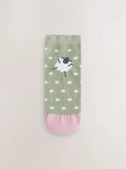 Sokken En Panty's|Sportkleding*Next Multi Sheep Print - 4 paar sneakersokken