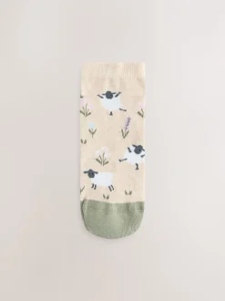 Sokken En Panty's|Sportkleding*Next Multi Sheep Print - 4 paar sneakersokken