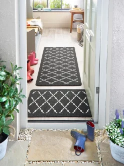 Deurmatten*My Mat Arbor kleine deurmatten Antraciet